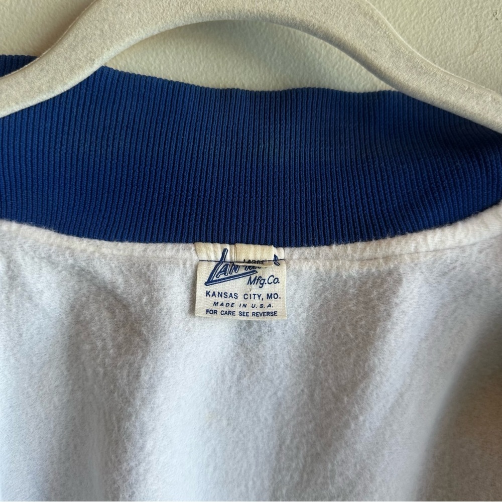 Vintage 70s 80s Lan-Mar Kansas City Royals Satin Jacket MLB Baseball Blue​​ - Picture 3 of 6